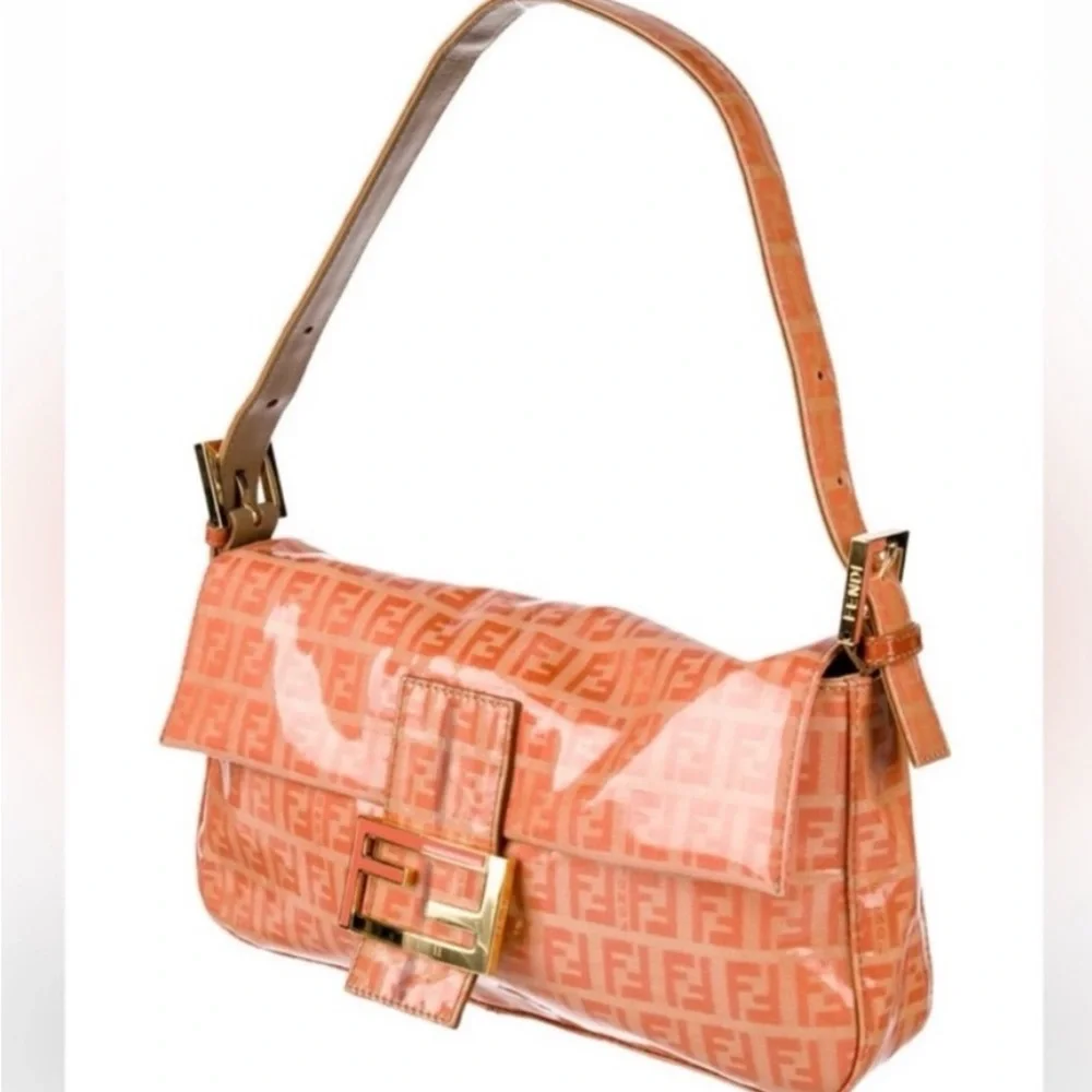 Fendi Zucca Zucchino FF Baguette mini small bag - Picture 2 of 7